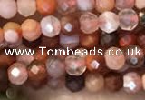 CTG2253 15 inches 2mm faceted round south red agate beads