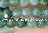 CTG2534 15.5 inches 4mm faceted round moss agate beads