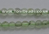 CTG255 15.5 inches 3mm round tiny green rutilated quartz beads