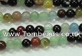 CTG38 15.5 inches 2mm round tiny multi-color agate beads wholesale