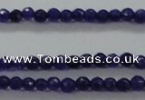 CTG411 15.5 inches 2mm faceted round tiny dyed candy jade beads