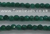 CTG414 15.5 inches 2mm faceted round tiny dyed candy jade beads