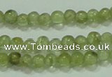 CTG55 15.5 inches 2mm round tiny olivine gemstone beads wholesale