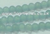 CTG66 15.5 inches 3mm round tiny dyed white jade beads wholesale