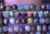 CTG791 15.5 inches 3mm faceted round tiny chrysocolla beads