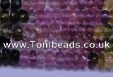 CTO302 15.5 inches 2*3mm faceted rondelle tourmaline beads