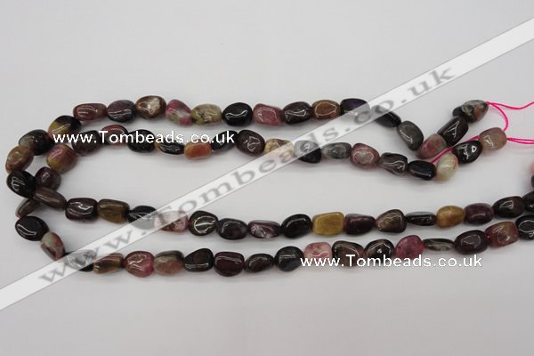 CTO382 15.5 inches 9*11mm natural tourmaline nuggets beads