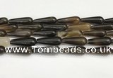 CTR414 15.5 inches 10*30mm teardrop agate beads wholesale