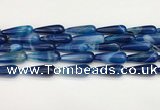 CTR427 15.5 inches 10*30mm teardrop agate beads wholesale