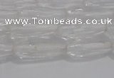 CTR70 15.5 inches 6*16mm faceted teardrop white crystal beads