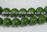 CTU1394 15.5 inches 10mm round synthetic turquoise beads