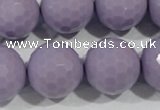 CTU1418 15.5 inches 20mm faceted round synthetic turquoise beads