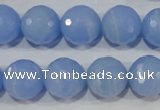 CTU1746 15.5 inches 14mm faceted round synthetic turquoise beads