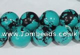 CTU1806 15.5 inches 14mm round synthetic turquoise beads
