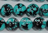 CTU1807 15.5 inches 16mm round synthetic turquoise beads