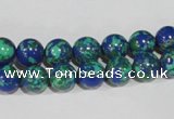 CTU1813 15.5 inches 8mm round synthetic turquoise beads