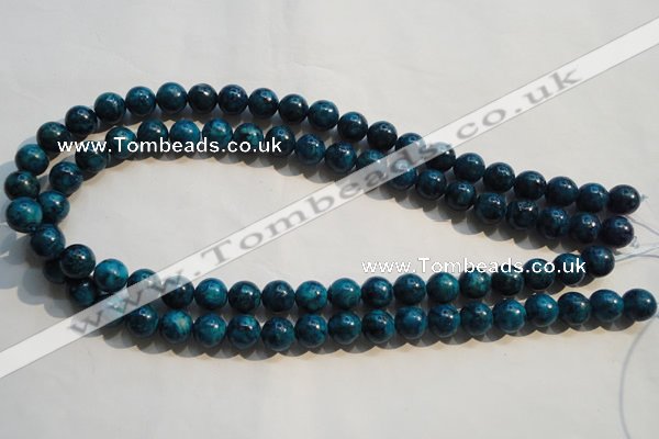 CTU2413 15.5 inches 10mm round synthetic turquoise beads