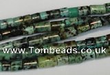 CTU485 15.5 inches 5*5mm - 5*8mm tube African turquoise beads wholesale