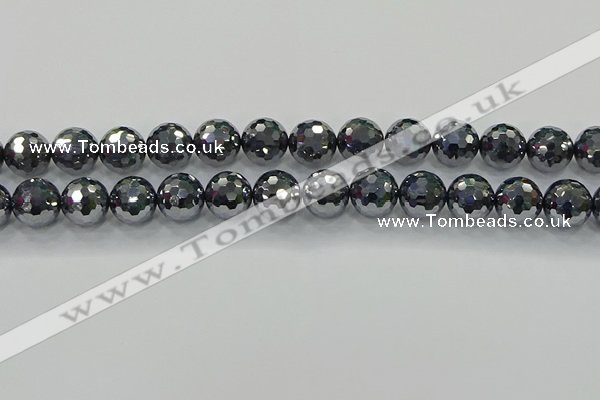 CTZ623 15.5 inches 10mm faceted round terahertz beads wholesale