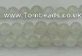 CWH50 15.5 inches 4mm round white jade beads wholesale