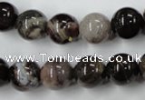 CWJ204 15.5 inches 12mm round wood jasper gemstone beads wholesale
