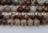 CWJ400 15.5 inches 4mm round wood jasper gemstone beads wholesale