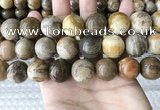 CWJ597 15.5 inches 18mm round wood jasper beads wholesale