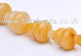 CYJ27 6*10mm calabash yellow jade gemstone beads Wholesale