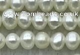 FWP23 14.5 inches 3.2mm - 3.6mm potato white freshwater pearl strands