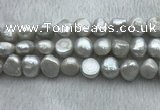 FWP262 15 inches 11mm - 12mm baroque grey freshwater pearl strands