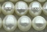 FWP71 15 inches 7mm - 8mm potato white freshwater pearl strands