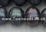 FWP92 15 inches 8mm - 9mm potato black freshwater pearl strands