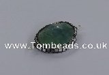 NGC1805 20*25mm - 25*30mm faceted freeform fluorite connectors