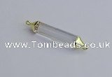 NGC5941 8*40mm tube white crystal connectors wholesale