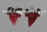 NGP1890 35*45mm - 38*55mm teeth-shaped agate gemstone pendants