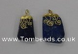 NGP2625 25*35mm - 35*45mm freeform lapis lazuli gemstone pendants