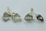 NGP2806 18*25mm - 20*25mm nuggets lemon quartz pendants wholesale