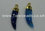 NGP3113 10*40mm - 12*45mm oxhorn agate pendants wholesale