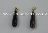 NGP3226 9*38mm - 10*40mm teardrop agate gemstone pendants