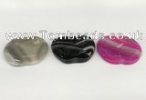 NGP5807 38*43mm apple agate gemstone pendants wholesale