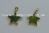 NGP6271 20mm star agate gemstone pendants wholesale