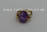 NGR2062 10*15mm faceted oval amethyst gemstone rings wholesale