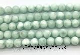 CAS303 15.5 inches 10mm round snowflake angelite gemstone beads