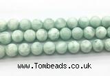 CAS305 15.5 inches 14mm round snowflake angelite gemstone beads