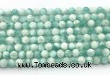 CAS310 15.5 inches 6mm round snowflake angelite gemstone beads