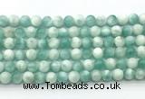 CAS311 15.5 inches 8mm round snowflake angelite gemstone beads