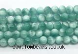 CAS332 15.5 inches 10mm round peacock angelite gemstone beads