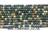 CAZ15 15.5 inches 4mm round azurite gemstone beads