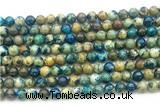 CAZ16 15.5 inches 6mm round azurite gemstone beads