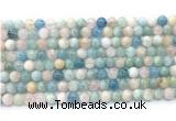 CMG501 15.5 inches 6mm round morganite gemstone beads